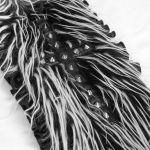 Black and White 'Kitty' Hooded Scarf