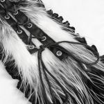 Black and White 'Kitty' Hooded Scarf