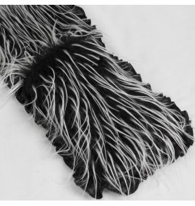 Black and White 'Kitty' Hooded Scarf