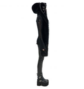 Black 'Kitty' Hooded Scarf