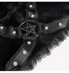 Black 'Kitty' Hooded Scarf