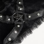 Black 'Kitty' Hooded Scarf