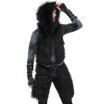 Black 'Dark Werewolf' Hooded Scarf