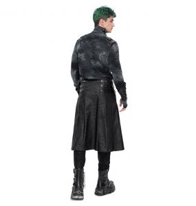 Jupe Kilt 'Stormshadow' Grise avec Chaîne