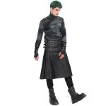 Jupe Kilt 'Stormshadow' Grise avec Chaîne