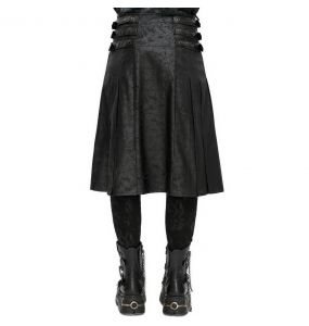 Jupe Kilt 'Stormshadow' Grise avec Chaîne