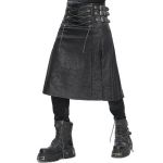 Jupe Kilt 'Stormshadow' Grise avec Chaîne