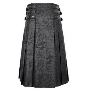Jupe Kilt 'Stormshadow' Grise avec Chaîne