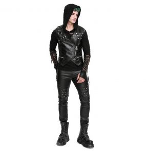 Gilet Asymétrique 'Dubius' Noir