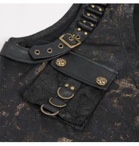 Black and Golden 'Walahmar' T-Shirt