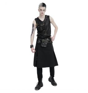 Black and Golden 'Walahmar' T-Shirt