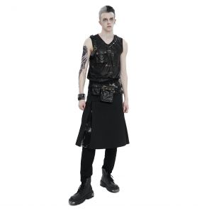 Black and Golden 'Walahmar' T-Shirt