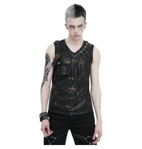 Black and Golden 'Walahmar' T-Shirt