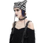 Bonnet 'Liuva' Rayé Noir et Blanc