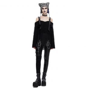 Bonnet 'Liuva' Rayé Noir et Blanc