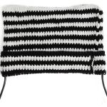 Bonnet 'Liuva' Rayé Noir et Blanc