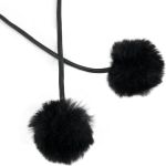 Bonnet 'Liuva' Rayé Noir et Blanc