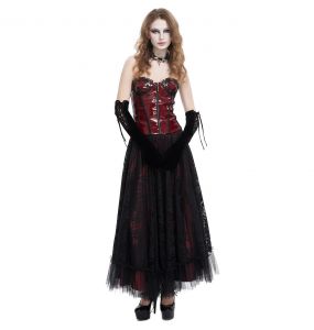 Choker 'Alicia' Noir et Rouge