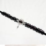 Choker 'Alicia' Noir et Rouge