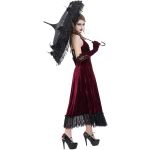 Burgundy Velvet 'Alicia' Long Dress