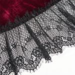 Longue Robe 'Alicia' en Velours Bordeaux