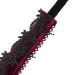 Burgundy Velvet 'Alicia' Long Dress