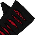 Black and Red 'Willow' Long Cut Gloves