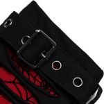 Longues Mitaines 'Willow' Noires et Rouges
