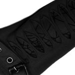 Black 'Willow' Long Cut Gloves