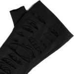 Black 'Willow' Long Cut Gloves