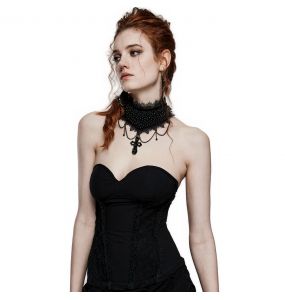Choker 'Soirée Gothique' Noir