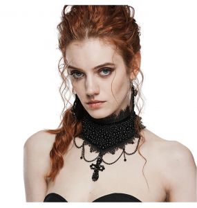 Choker 'Soirée Gothique' Noir