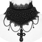 Choker 'Soirée Gothique' Noir