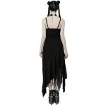 Black 'Geloyra' Asymmetric Long Dress