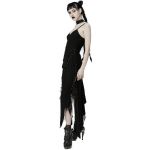 Black 'Geloyra' Asymmetric Long Dress