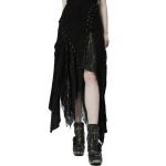 Black 'Geloyra' Asymmetric Long Dress