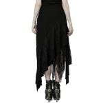 Black 'Geloyra' Asymmetric Long Dress