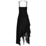 Black 'Geloyra' Asymmetric Long Dress