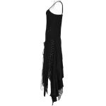 Black 'Geloyra' Asymmetric Long Dress