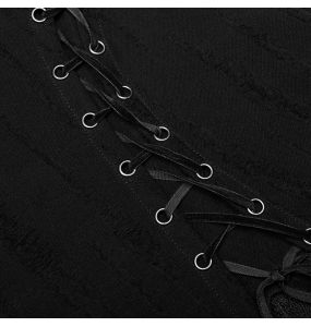 Black 'Geloyra' Asymmetric Long Dress