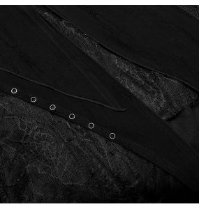 Black 'Geloyra' Asymmetric Long Dress