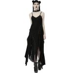 Black 'Geloyra' Asymmetric Long Dress
