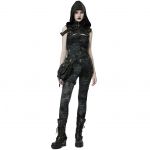 Leggings 'Goisvintha' Noir et Bleu