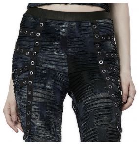 Leggings 'Goisvintha' Noir et Bleu