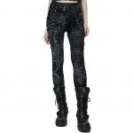 Leggings 'Goisvintha' Noir et Bleu