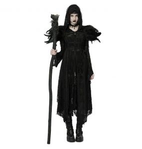 Accessoire d'Épaule 'Raven' en Plumes Artificielles Noires