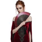 Black and Red 'Mia-Selina' Fan