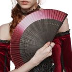Black and Red 'Mia-Selina' Fan
