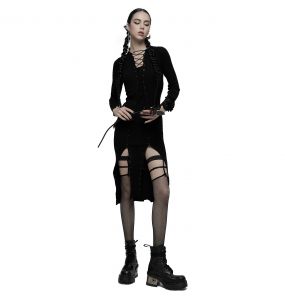 Black 'Yeslana' Sexy Fishnet Stockings