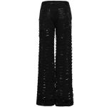 Black Twill and Mesh 'Willow' Pants